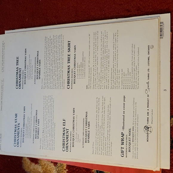 Set of 4 - Vintage Crocheted Christmas Leisure Arts Leaflets 602/328/30?/601 - Picture 9 of 9